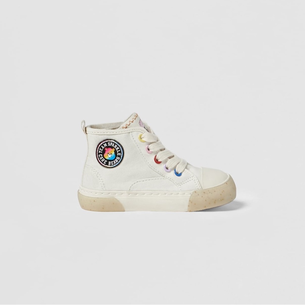 Zara toddler girl Care Bears high top sneakers